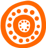 Orange circular image button